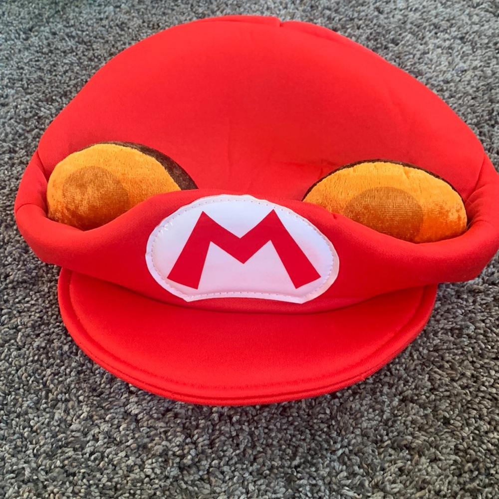 Mens Mario Raccoon Adult Hat Gloves Tail